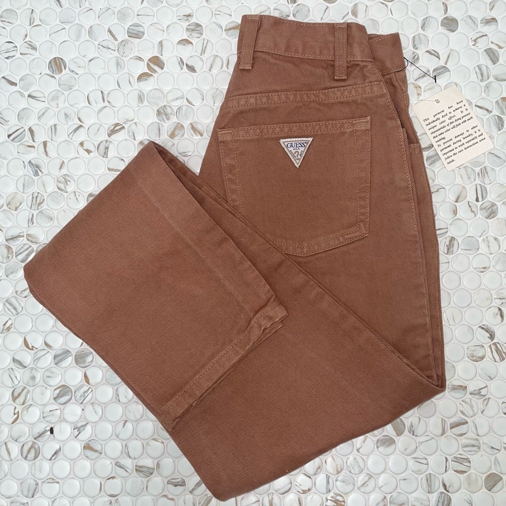 Guess High Rise Jeans in Brown
